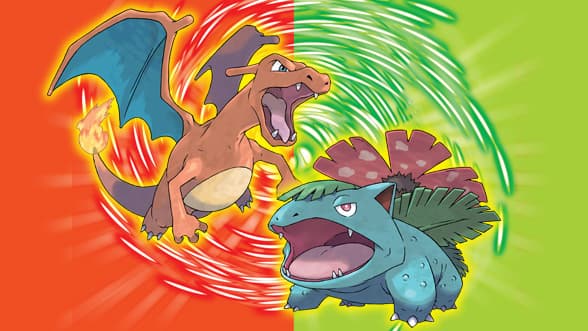 A banner image of Charizard and Venusaur representing Pokemon FireRed and LeafGreen versions