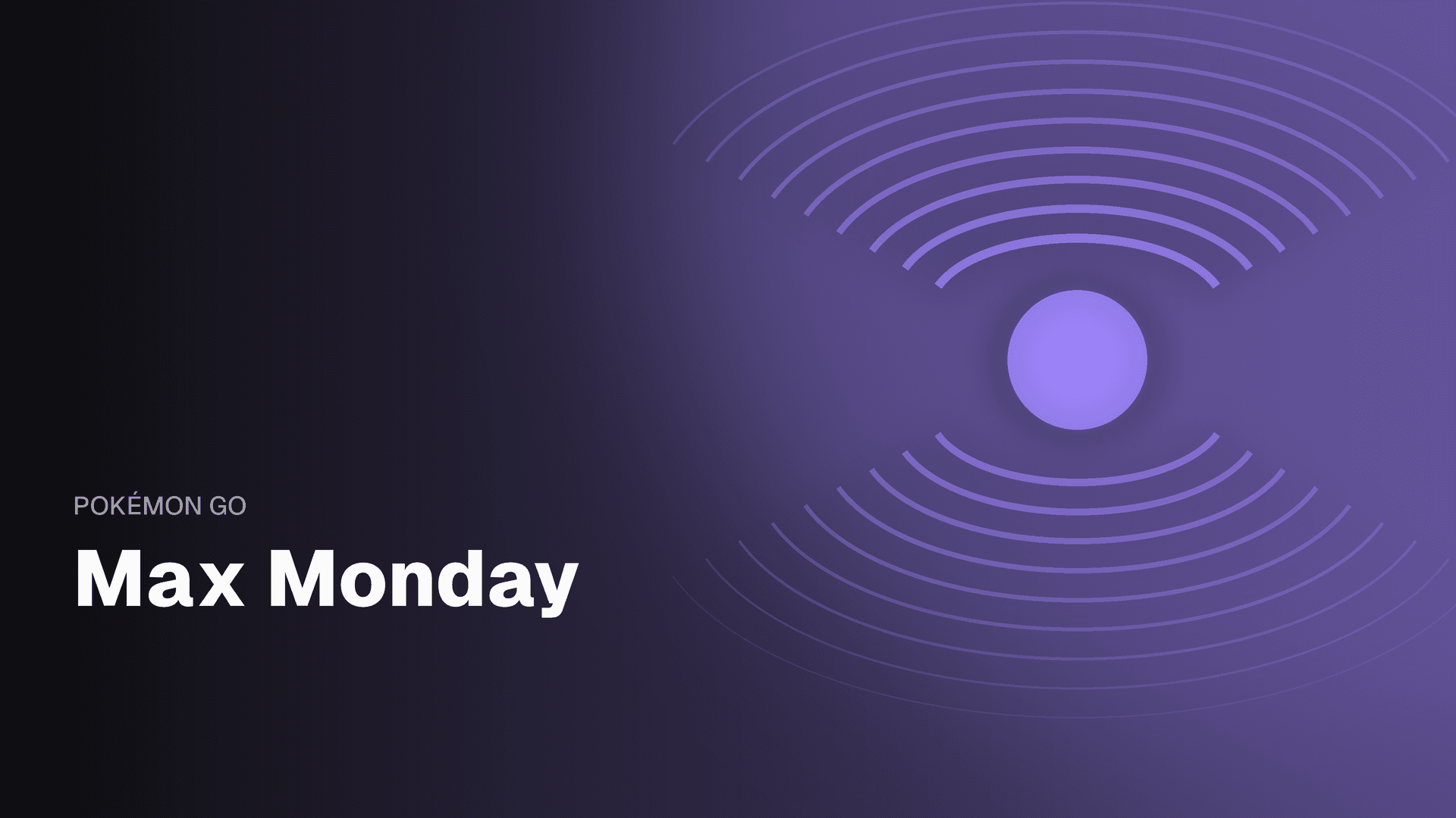 Max Monday Banner for Pokemon GO