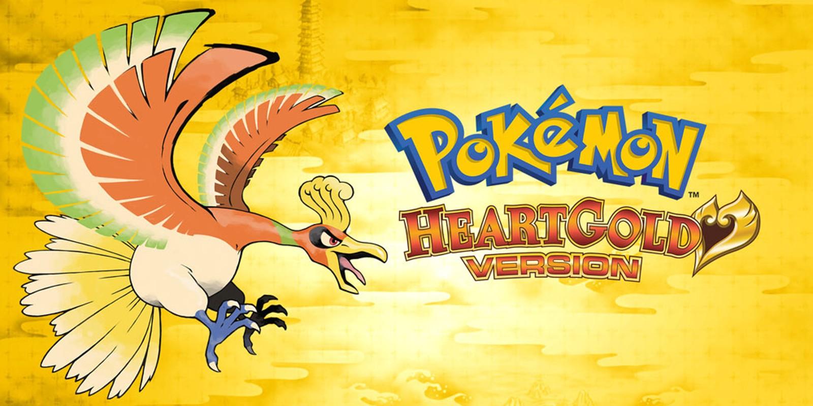 A banner image of Pokemon HeartGold with Ho-Oh on the left and the text "Pokemon HeartGold Version" on the right.