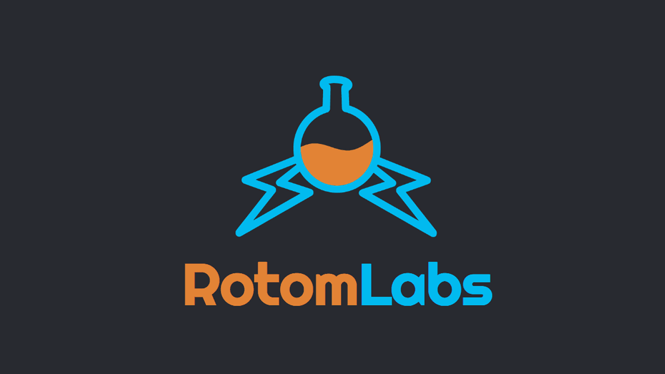 The RotomLabs logo, a beaker shaped like Rotom with a dark background