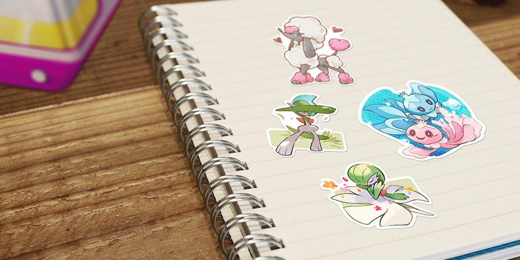 Pokemon go Mythical Wishes Stickers