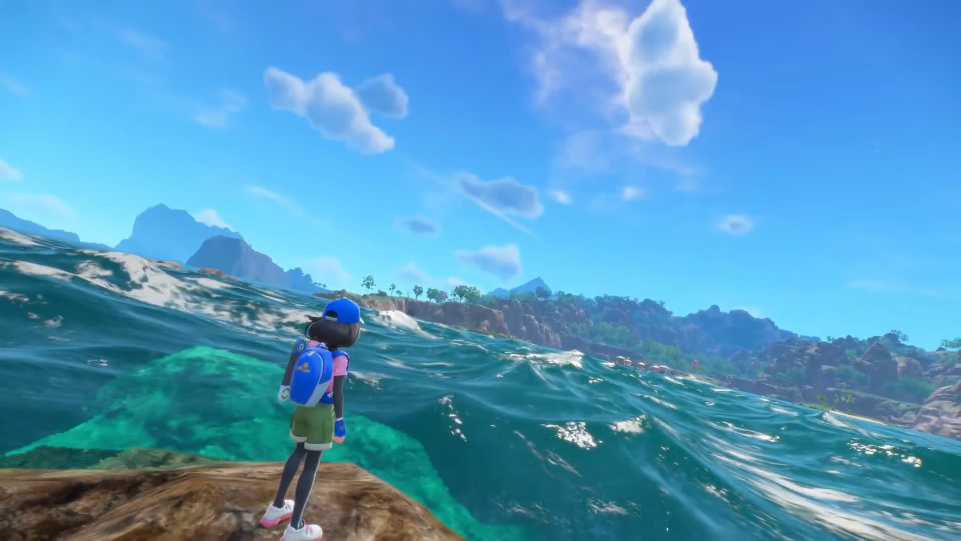 The trainer overlooking the water and islands