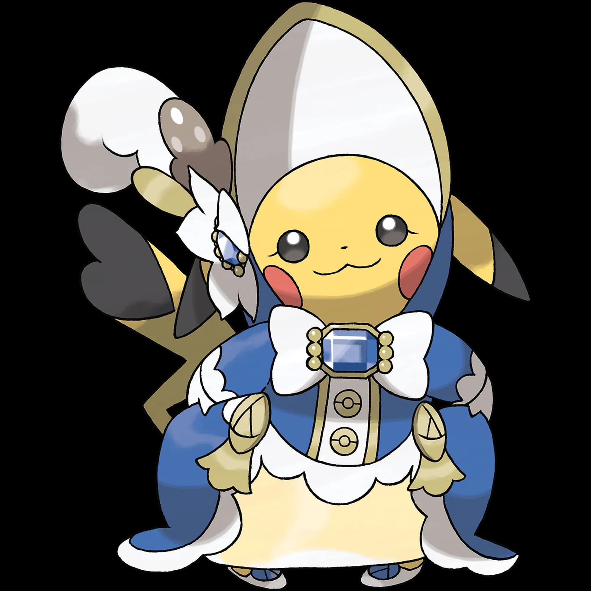 Pikachu Belle (pikachu) official artwork