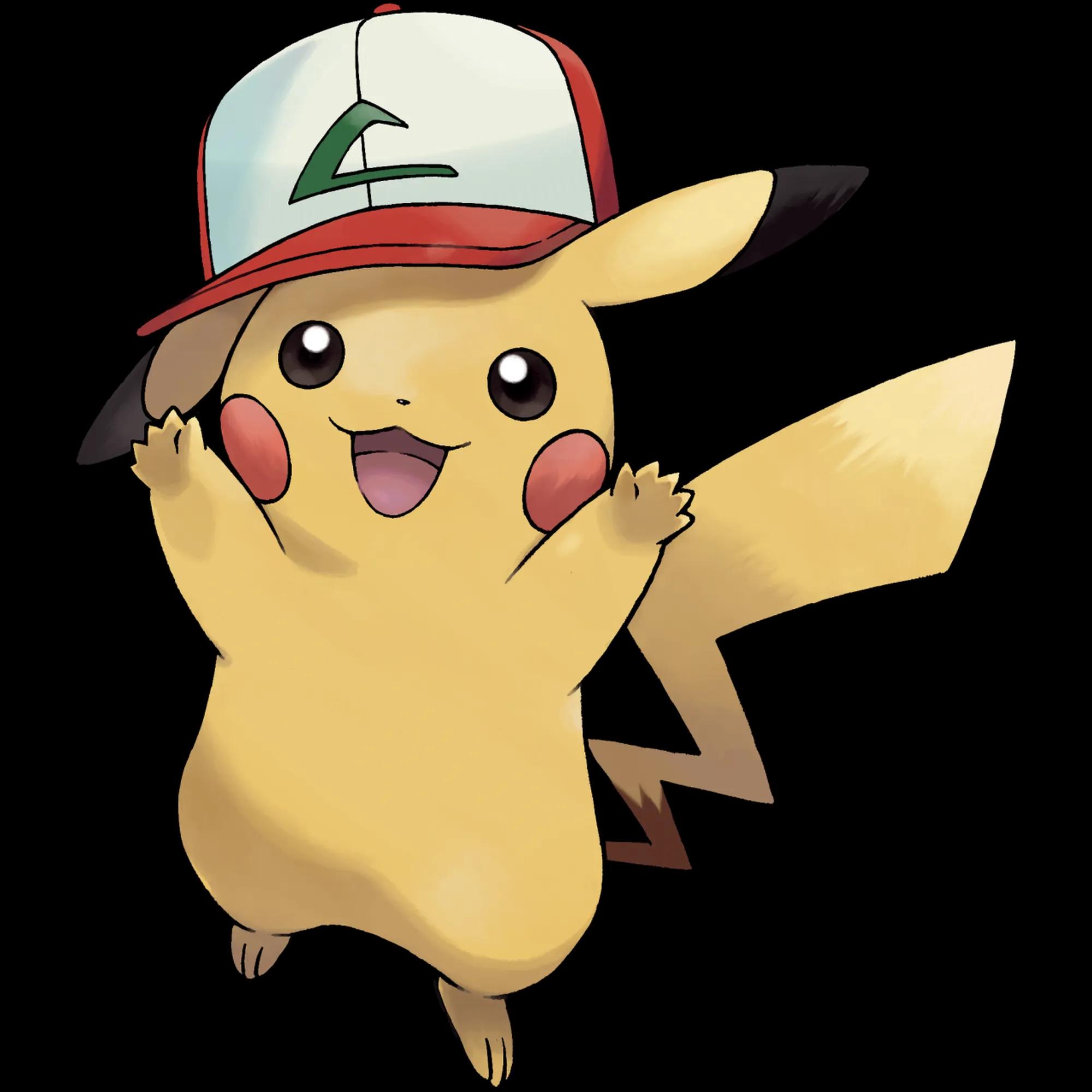 Pikachu Kanto Cap (pikachu) official artwork