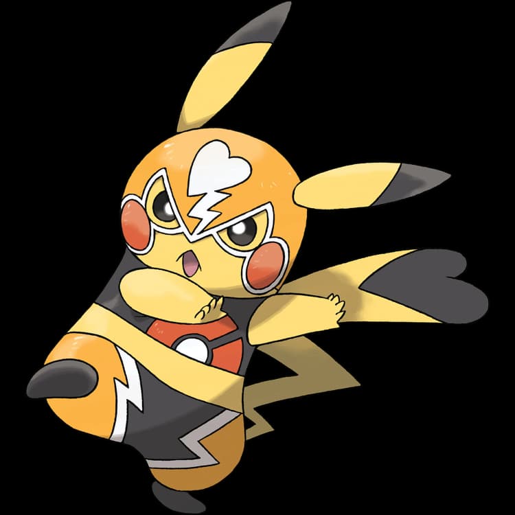 Pikachu Libre(pikachu) official artwork