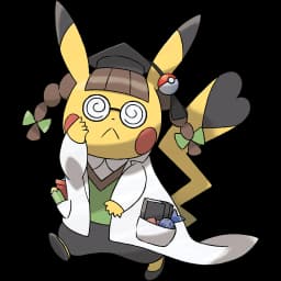 Pikachu (Ph. D.) official artwork