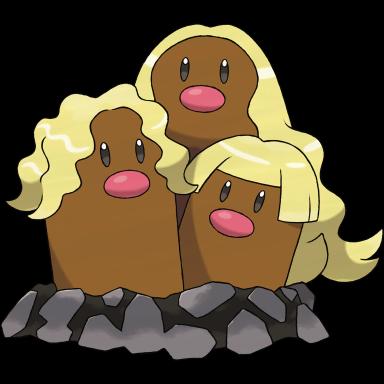 Dugtrio (Alolan) artwork