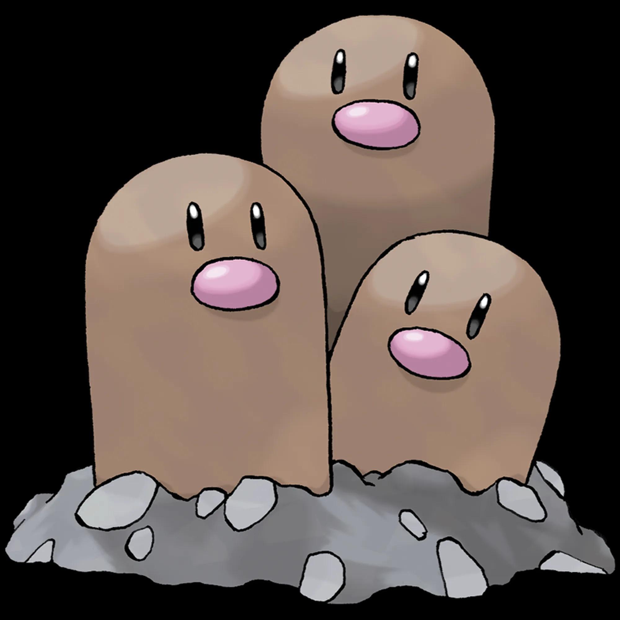 Dugtrio (dugtrio) official artwork
