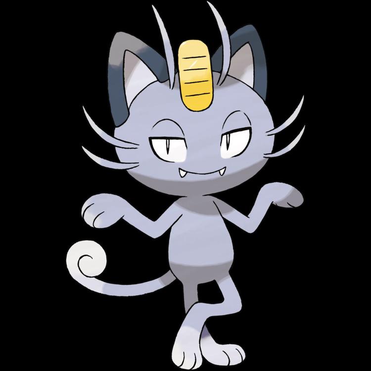 Meowth Alolan(meowth) official artwork