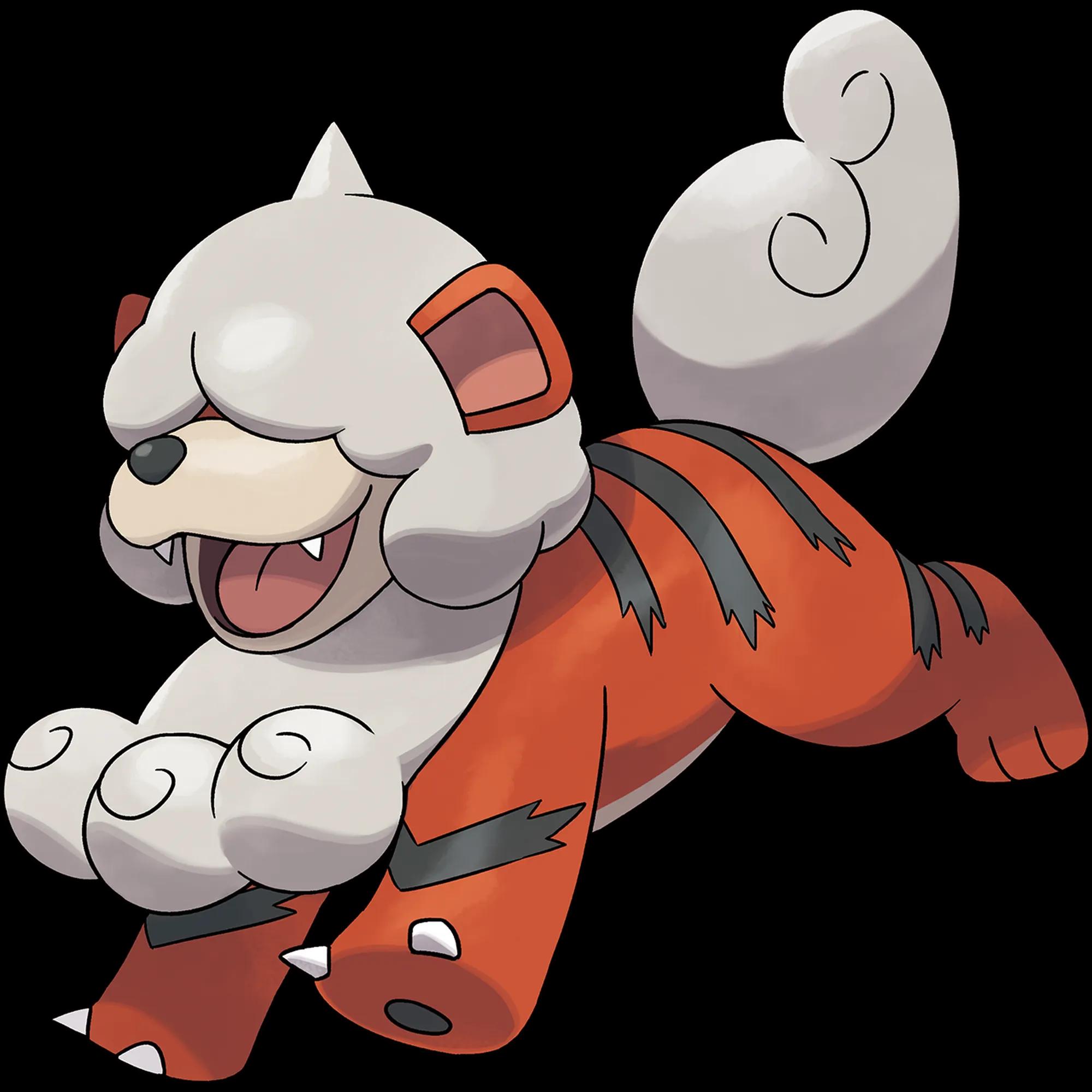 Growlithe Hisuian (growlithe) official artwork
