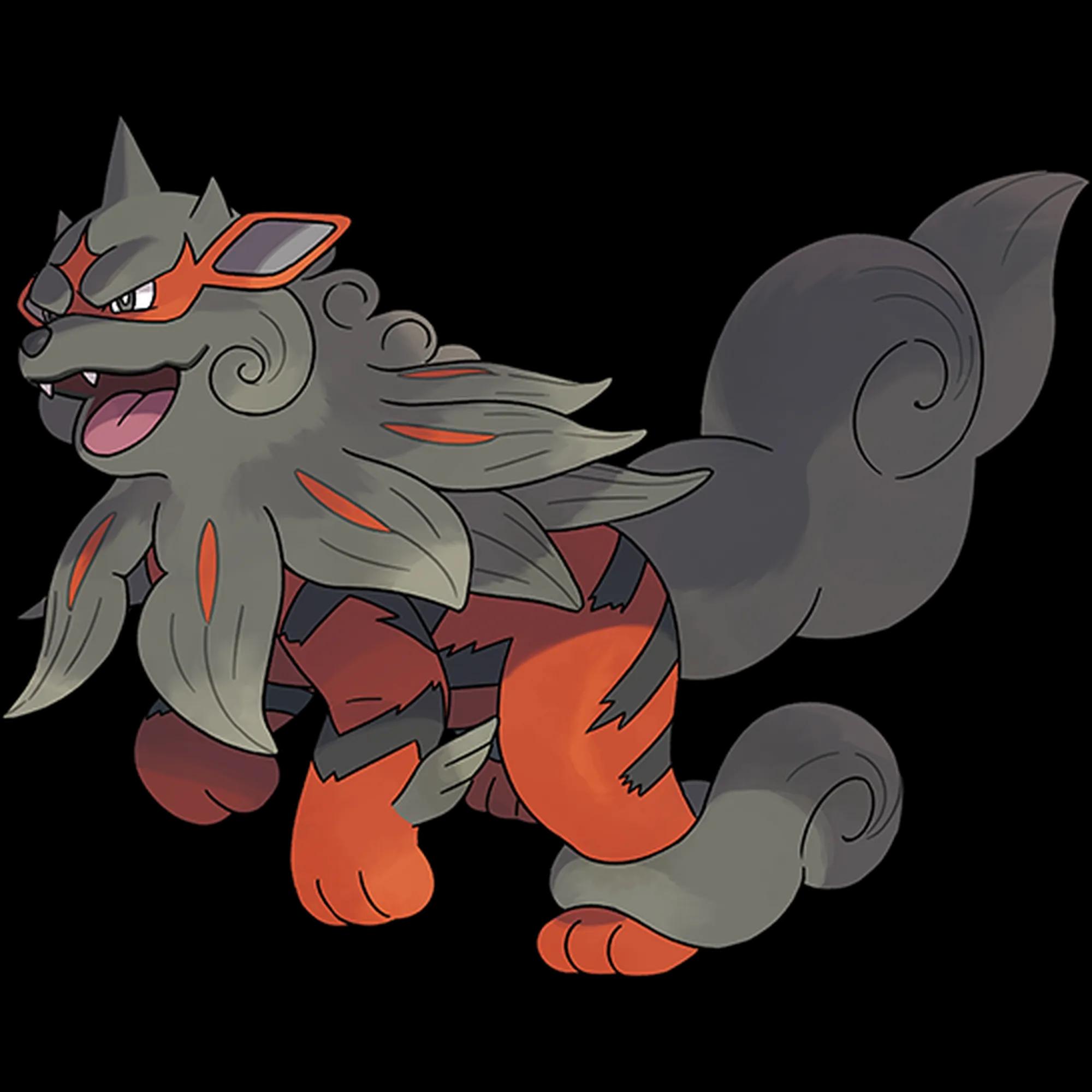 Arcanine Hisuian (arcanine) official artwork