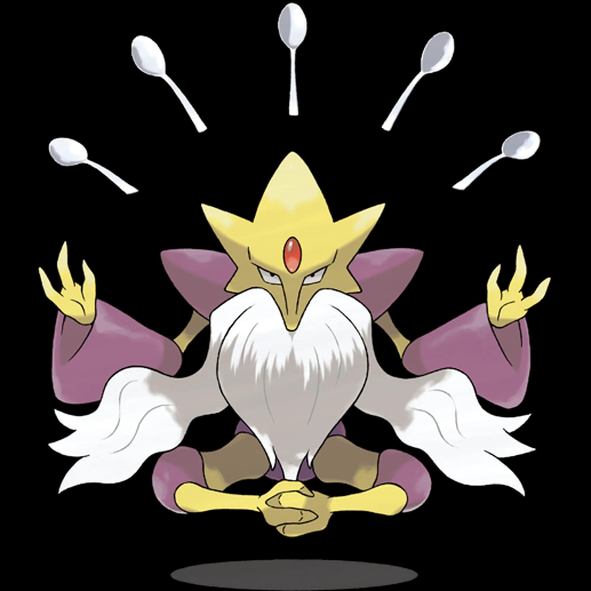 Alakazam Mega (alakazam) official artwork