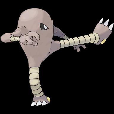 Hitmonlee official artwork