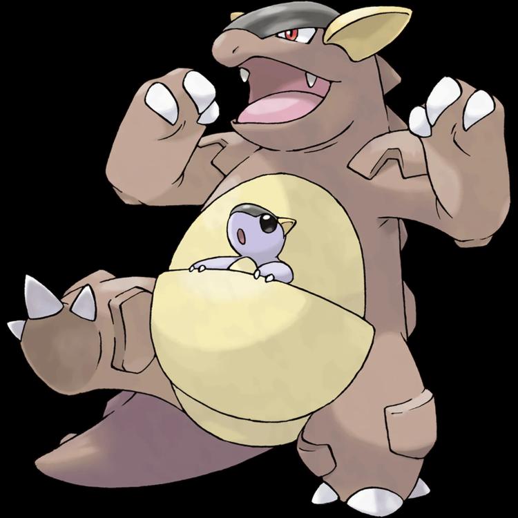 Kangaskhan(kangaskhan) official artwork