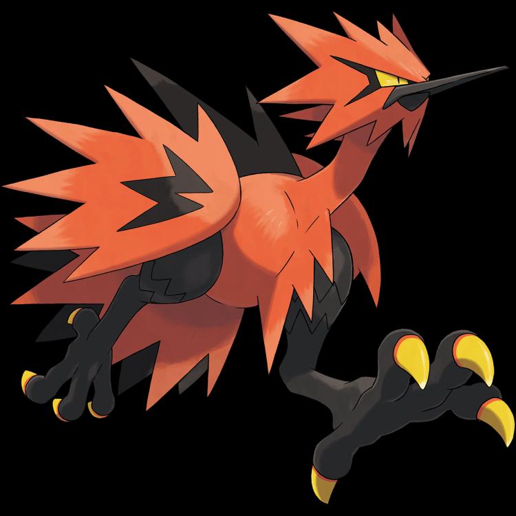 Zapdos Galarian(zapdos) official artwork