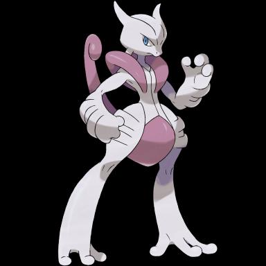 Mewtwo (Mega X) artwork