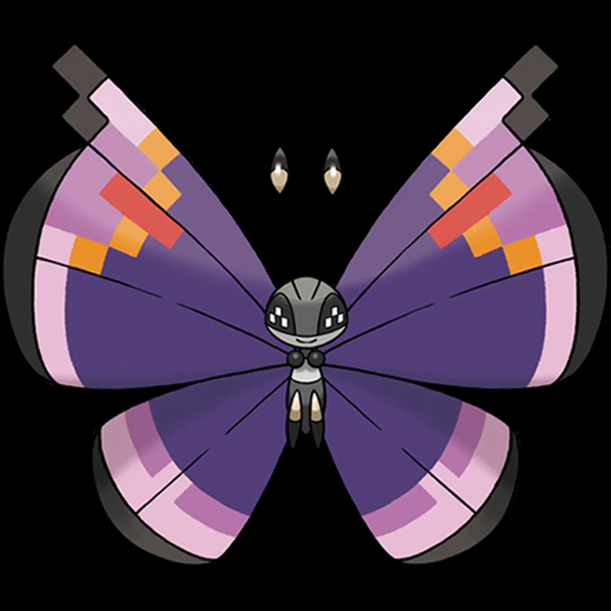 Vivillon Elegant (vivillon) official artwork