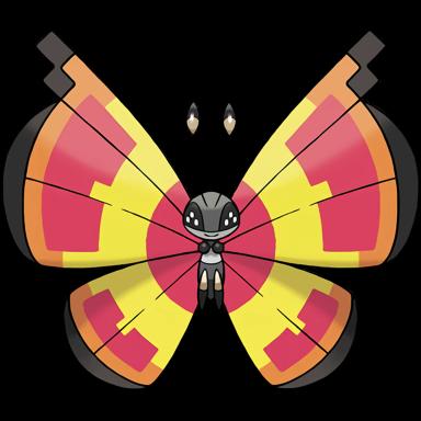 Vivillon (Sun) official artwork