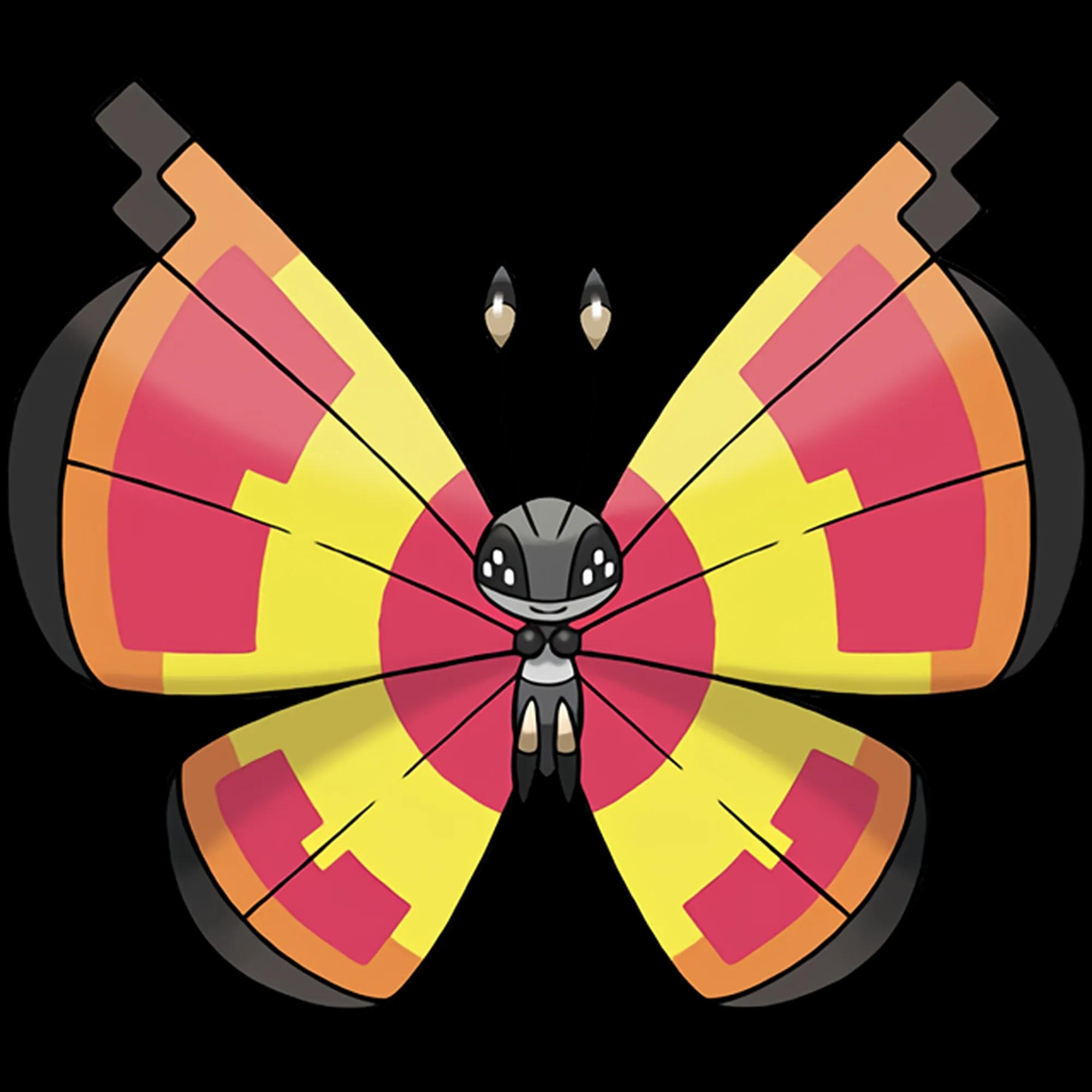 Vivillon Sun (vivillon) official artwork