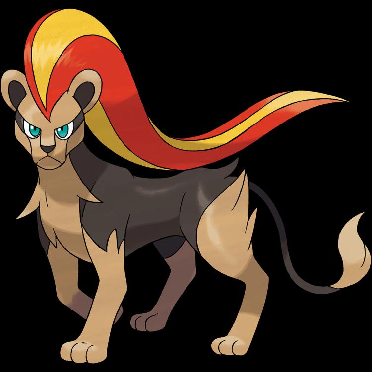 Pyroar(pyroar) official artwork