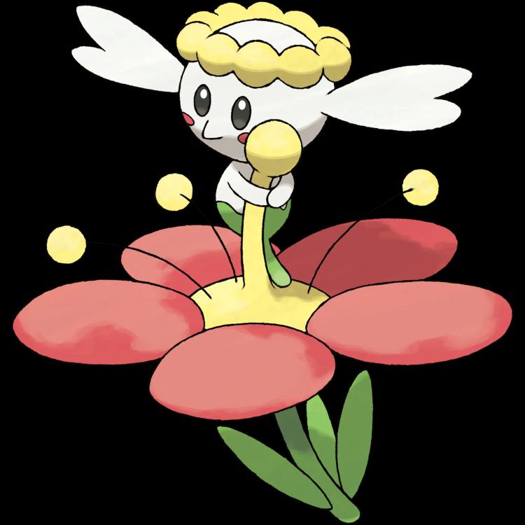 Flabébé Red Flower(flabebe) official artwork