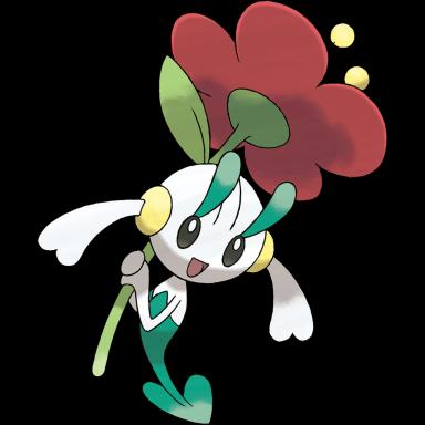 Floette (Red Flower) official artwork