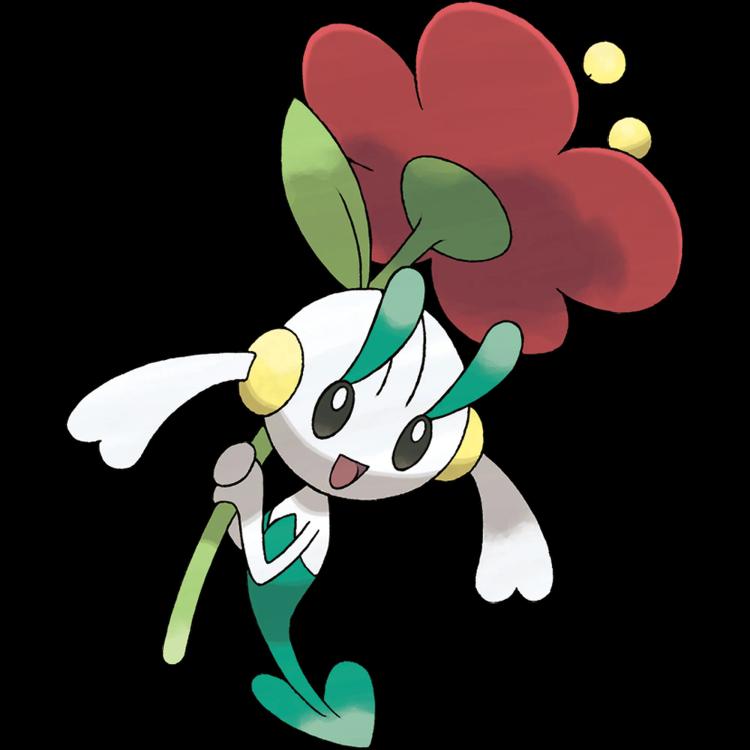 Floette Red Flower(floette) official artwork