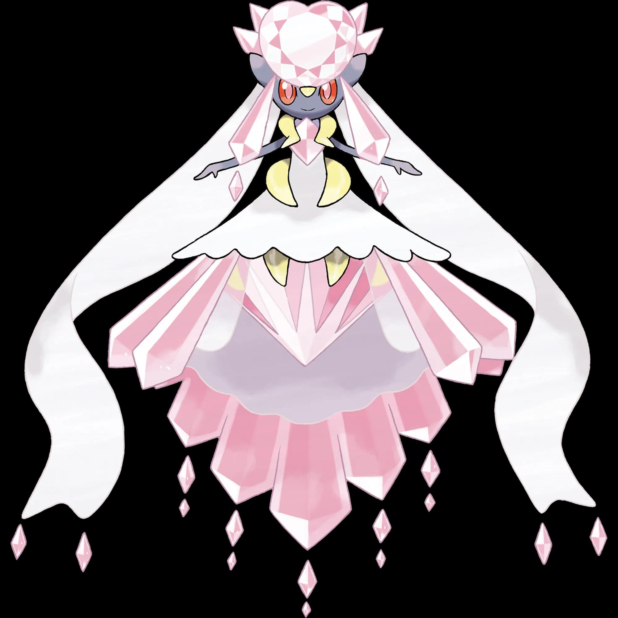 Diancie Mega (diancie) official artwork