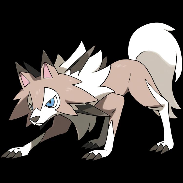 Lycanroc Midday Form(lycanroc) official artwork