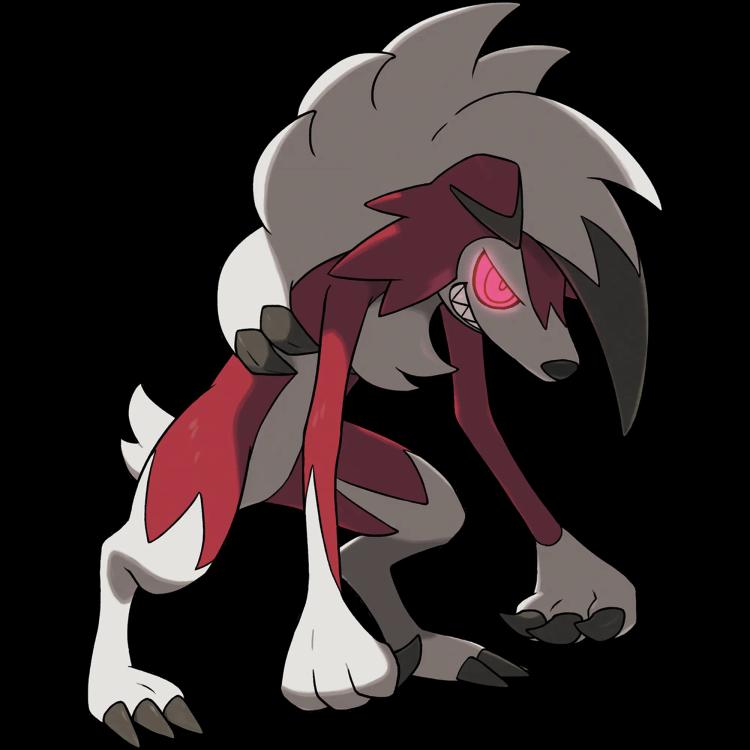 Lycanroc Midnight Form(lycanroc) official artwork