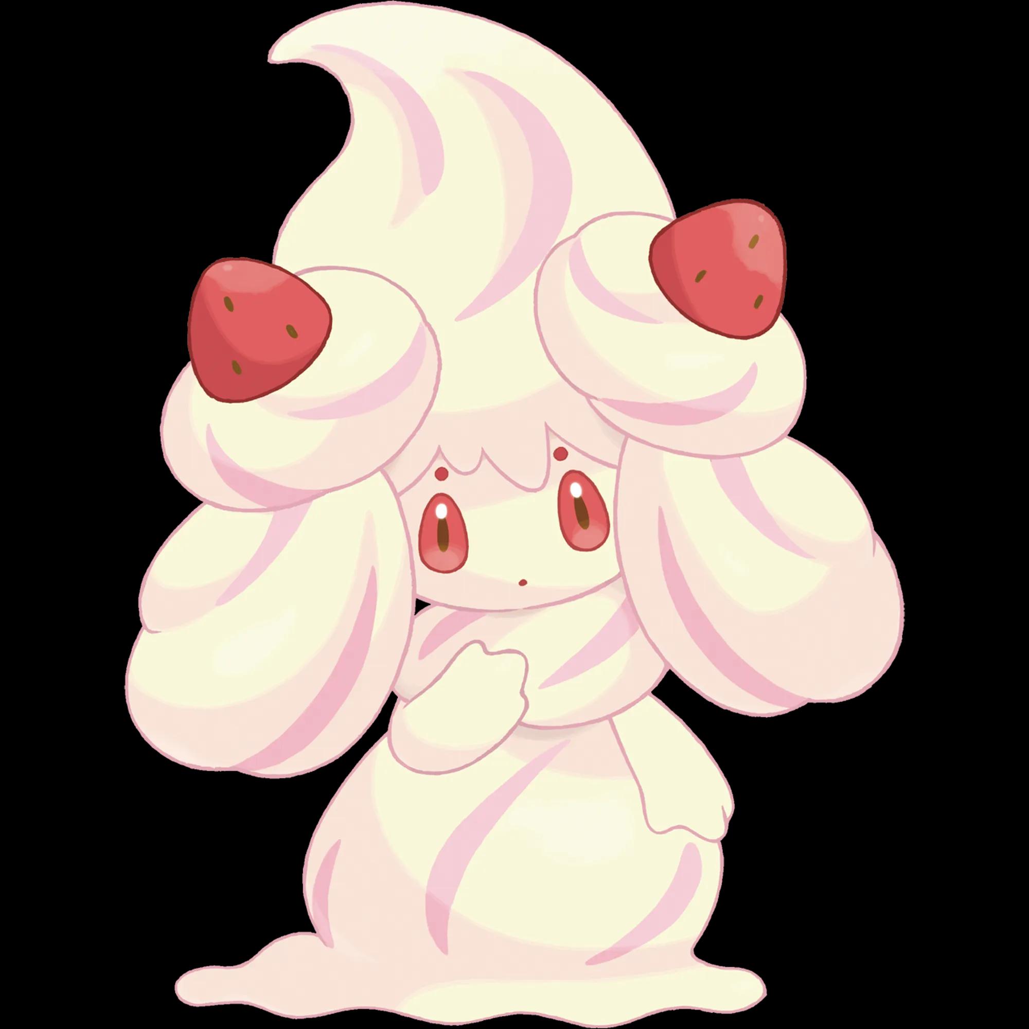 Alcremie Vanilla Cream Strawberry (alcremie) official artwork