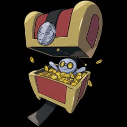 Gimmighoul (Chest Form) official artwork
