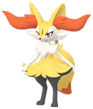 Braixen artwork