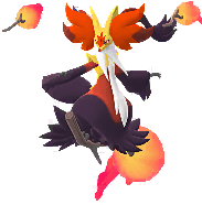 Delphox (Mega) artwork
