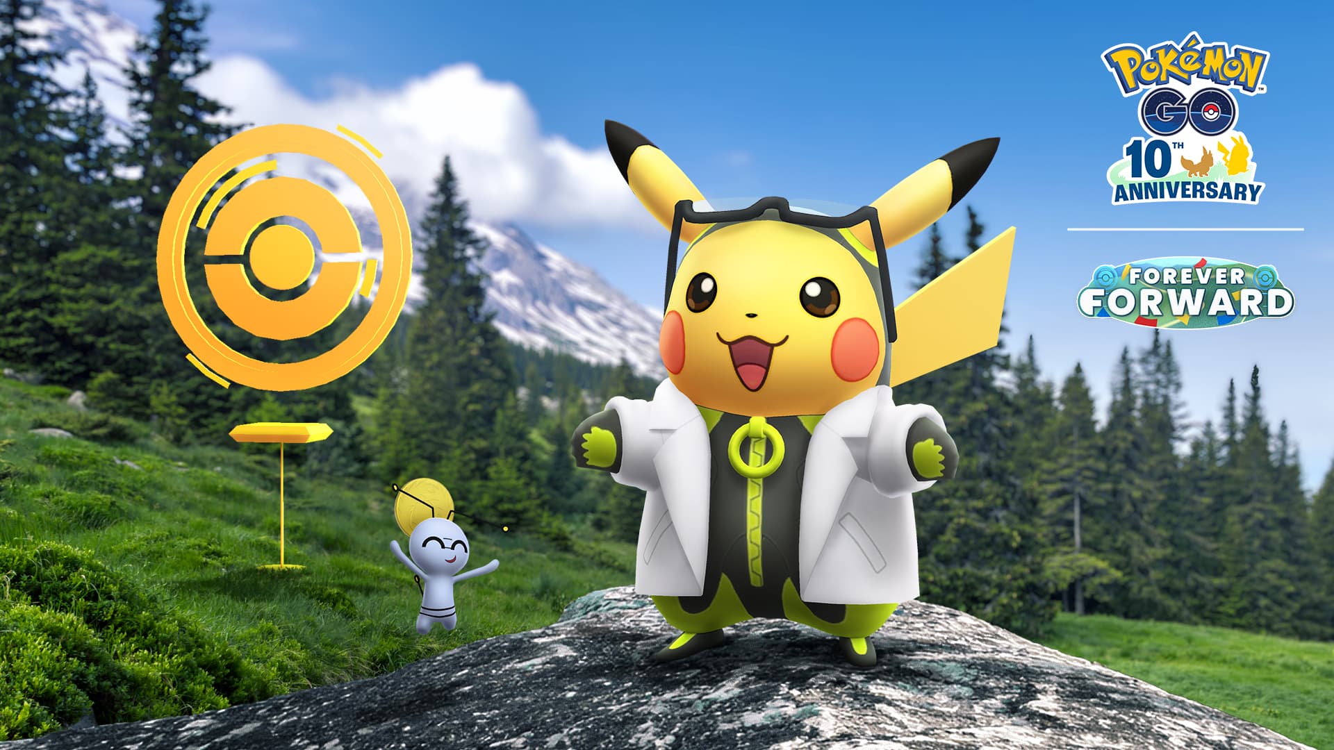 Assitant Pikachu with Gimmighoul