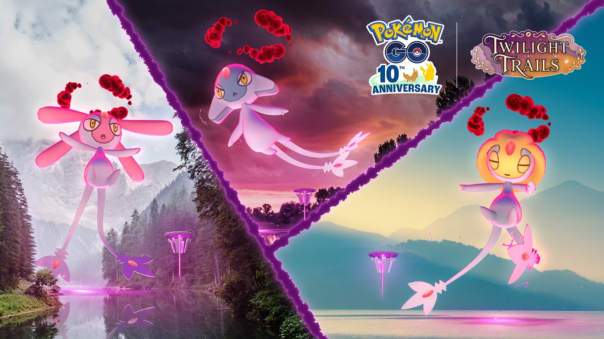 Dynamax Uxie, Mesprit, and Azelf in Pokemon Go