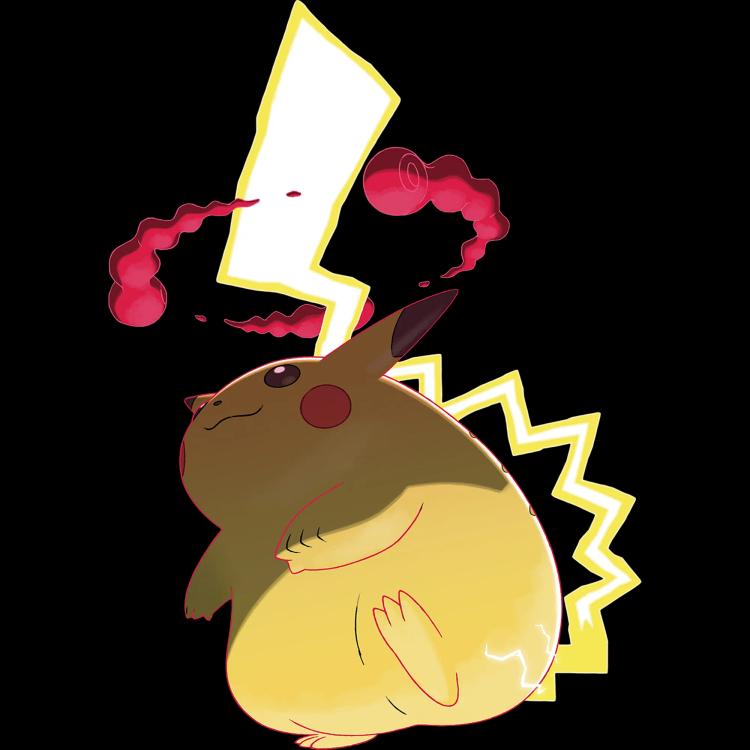 Pikachu Gigantamax(pikachu) official artwork
