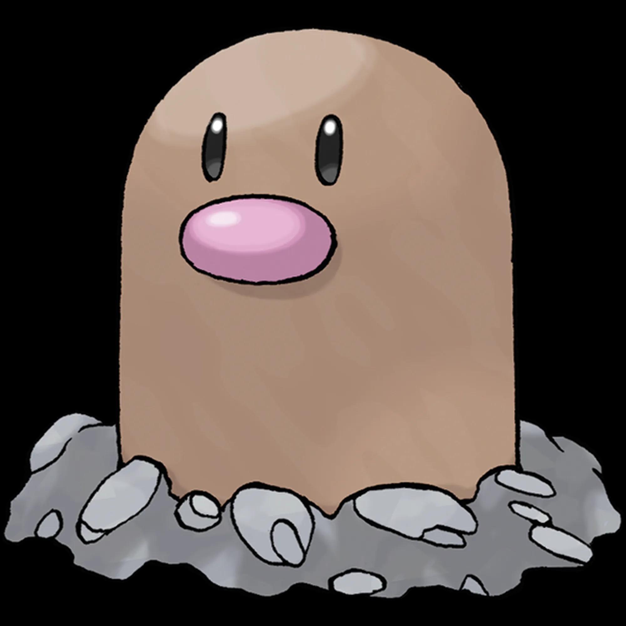Diglett (diglett) official artwork
