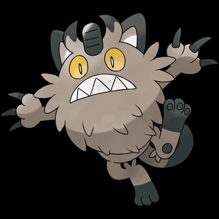 Meowth Galarian(meowth) official artwork