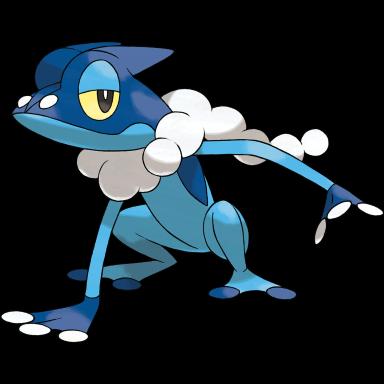 Frogadier official artwork