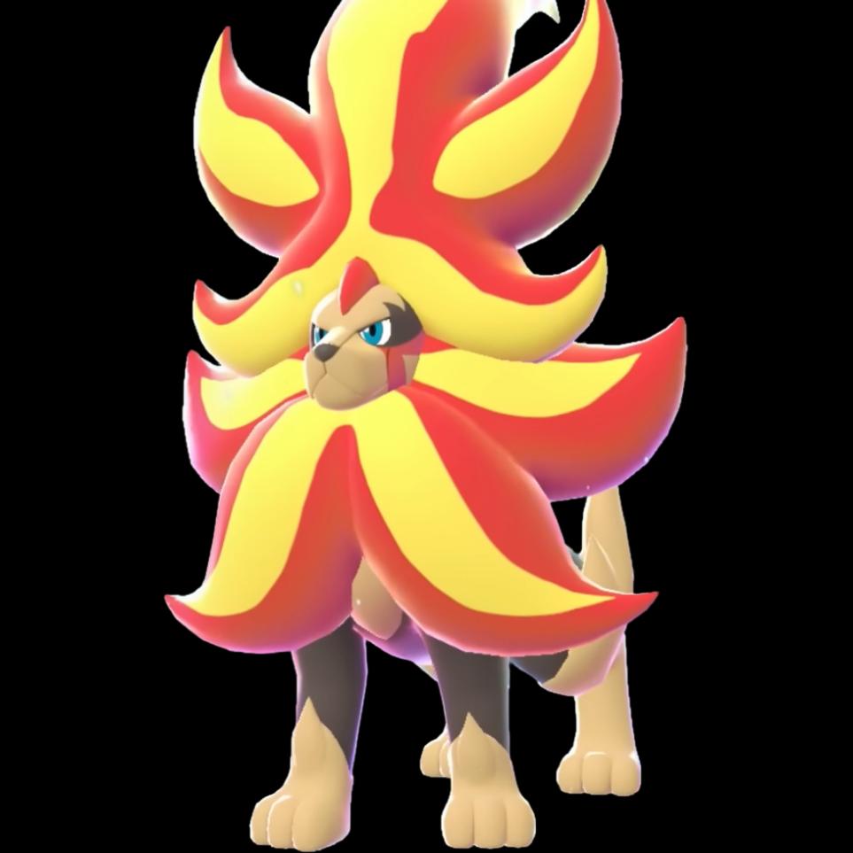 Pyroar Mega (pyroar) official artwork