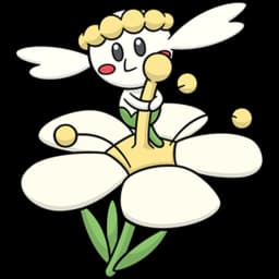 Flabébé (White Flower) official artwork
