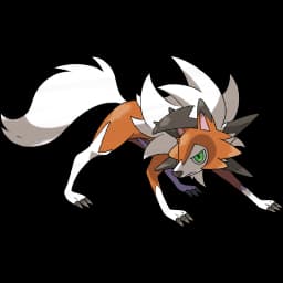 Lycanroc (Dusk Form) official artwork