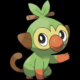 Grookey official artwork