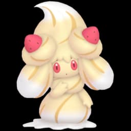 Alcremie (Caramel Swirl Strawberry) official artwork