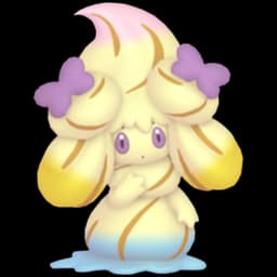 Alcremie (Rainbow Swirl Ribbon) official artwork