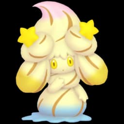 Alcremie (Rainbow Swirl Star) official artwork