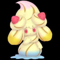 Alcremie (Rainbow Swirl Strawberry) official artwork