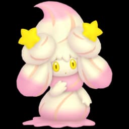 Alcremie (Ruby Swirl Star) official artwork
