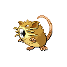 Raticate (raticate) game sprite